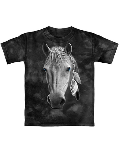 Dawhud Direct Horse Tie-Dye Adult Tee Shirt